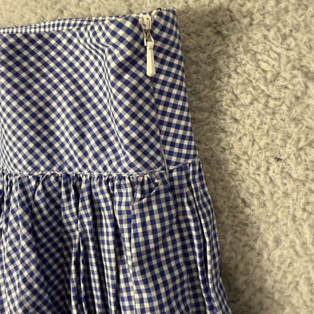 Ralph Lauren blue gingham skirt 12 cottagecore - Picture 3 of 8